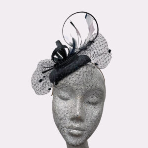 Navy Percher with Veil